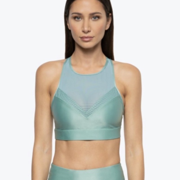 Koral Flash Energy Sports Bra Aquamarine Small - Picture 1 of 5